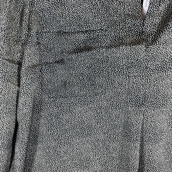 NWT BISHOP + YOUNG Women's Satin Black Polka Dots Long Sleeve Blouse Sz L - Picture 6 of 14